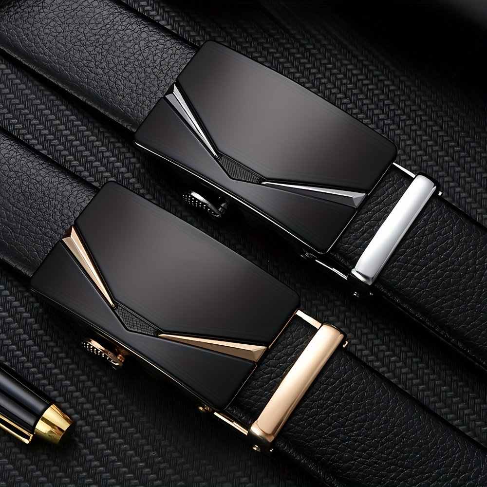 2pcs Men's Automatic Buckle Belts