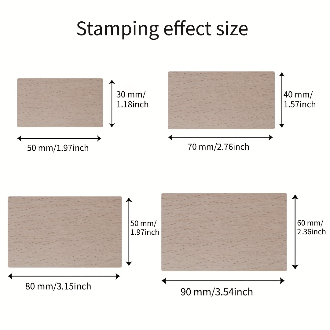 Personalized Wooden Stamp with Custom Logo/Portrait/Text