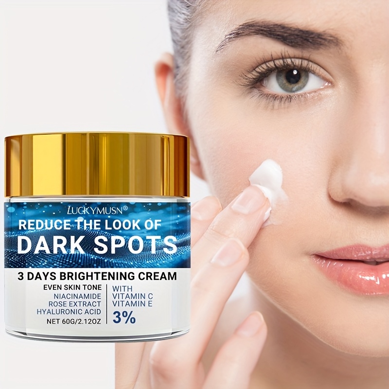 3 day brightening cream evens skin tone   moisturizes     delicate and smooth contains hyaluronic acid niacinamide vitamin c and ceramide non greasy suitable for   types 60g 2 12oz