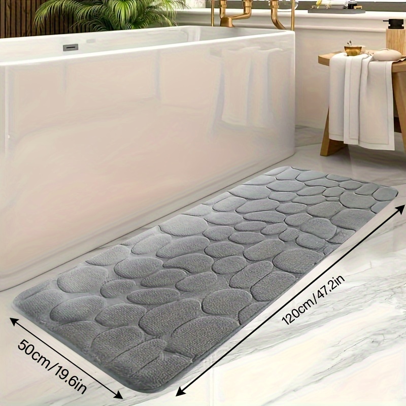 

1pc Ultra Absorbent Bath Mat Set, High-density Memory Foam Non-slip Bathroom Floor Mat, Super Soft Luxurious Bath Rug, Perfect For Tub, Shower, Bathroom Accessories, Home Decor