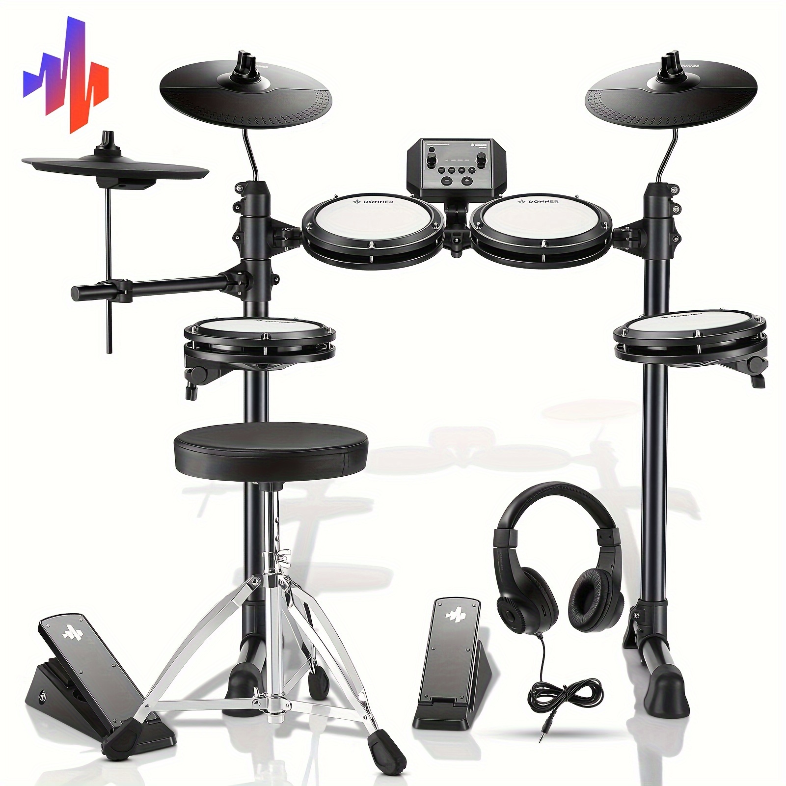 Drum Set For Kids 3rd Avenue Electronic Drum Kit Portable Roll Up