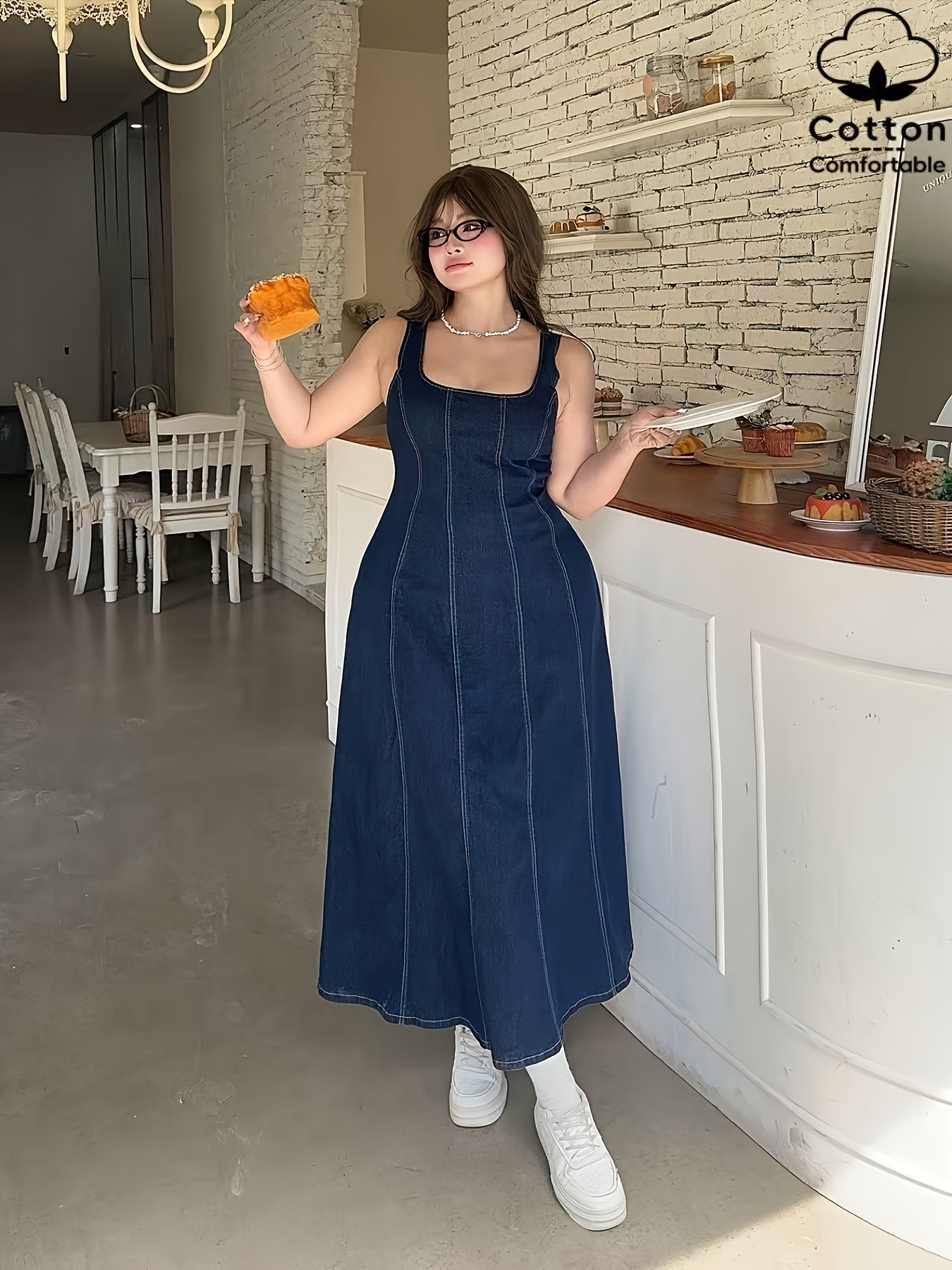 denim maxi dress - Mauritius