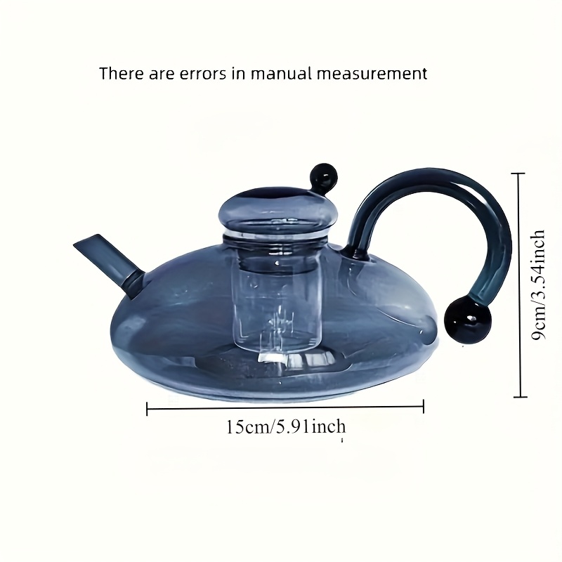 おテム 1530ml 52oz glass teapot removable infuser clear tea kettle