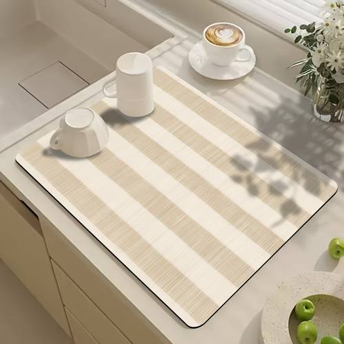 Accesorio de mesa de 1 pieza para cocina y comedor, tapete de escurrido elegante estampado, tapete de para vajilla de cocina, de multiusos, tapete de para escurridor de platos, tapete para ra, manteles individuales, tapete para lavadora, tapete para lavabo