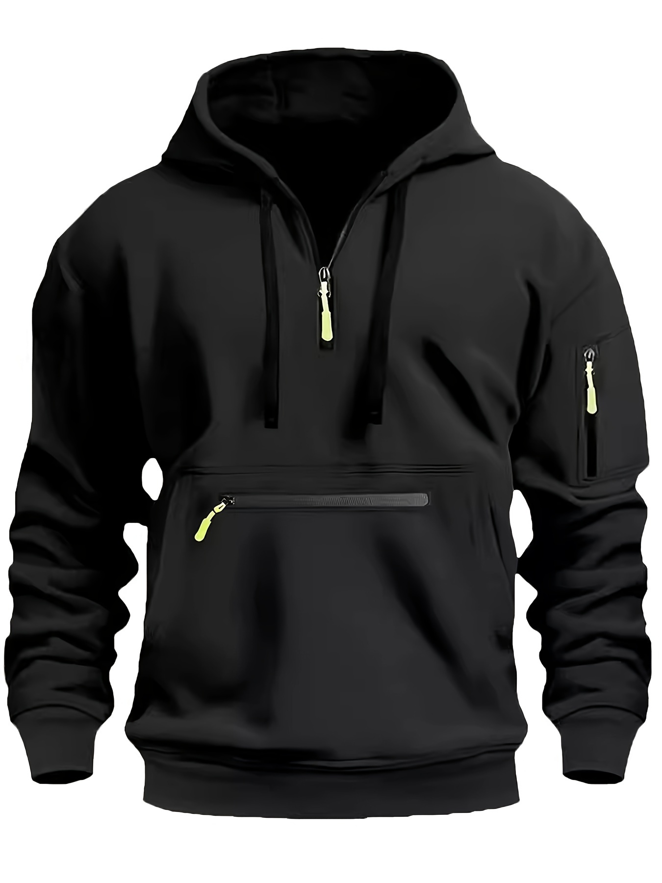 piezas sudaderas hombre cierre cremallera semicerrado Temu Uruguay