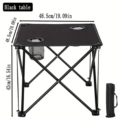 Tavolo Campeggio Picnic Altezza Regolabile Pieghevole Grigio Maniglia Trasporto 88040788 - Foto 7