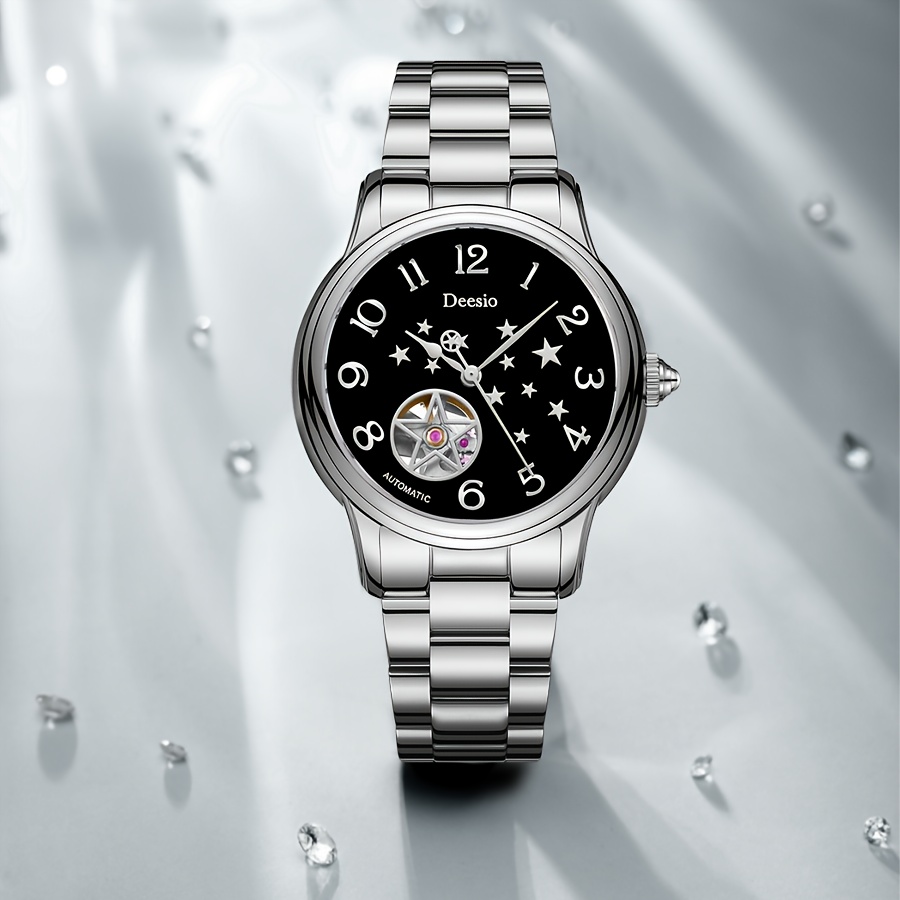 Ms. Deesio's Trendy Star Automatic Mechanical Watch Set