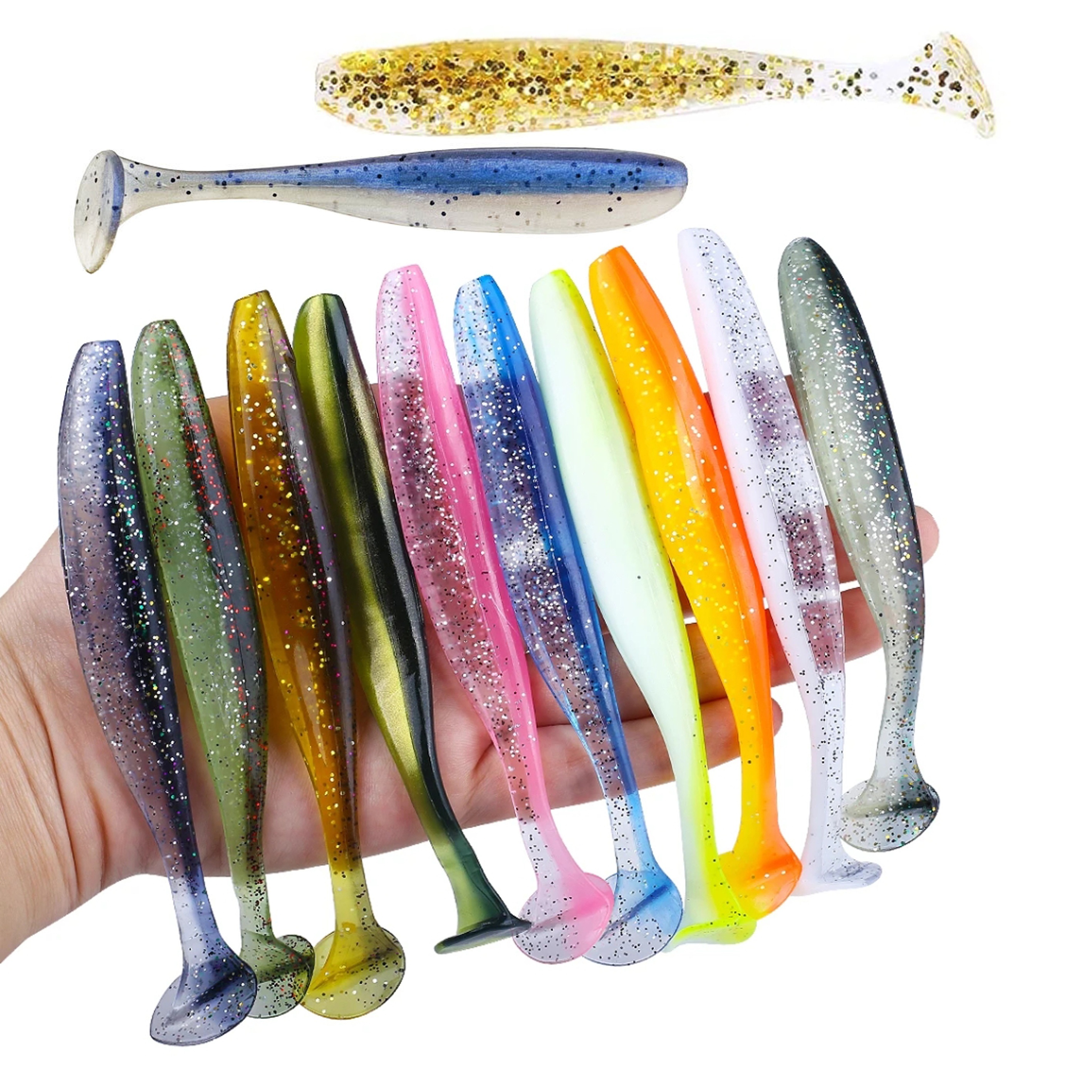 

25/45- T-tail , 70mm/120mm Lures, Assorted , For Bass & , & , & Accessories, Suitable