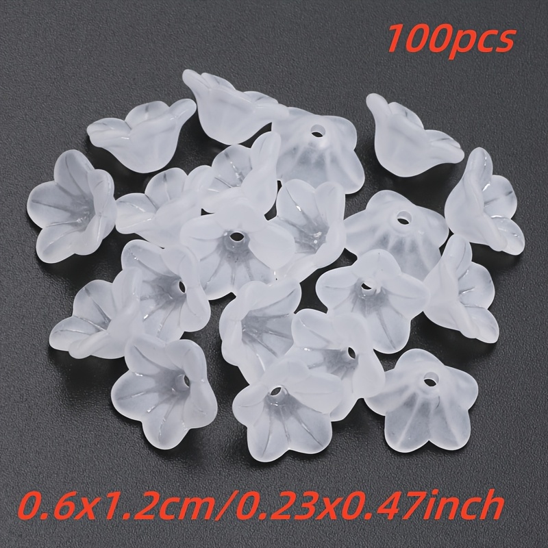TEMU 6x12mm White Acrylic Large Loose Beads 100pcs For Jewelry Making Bracelet Women's Earrings Hairpin Mobile Phone Chain Additions Gift Supplier