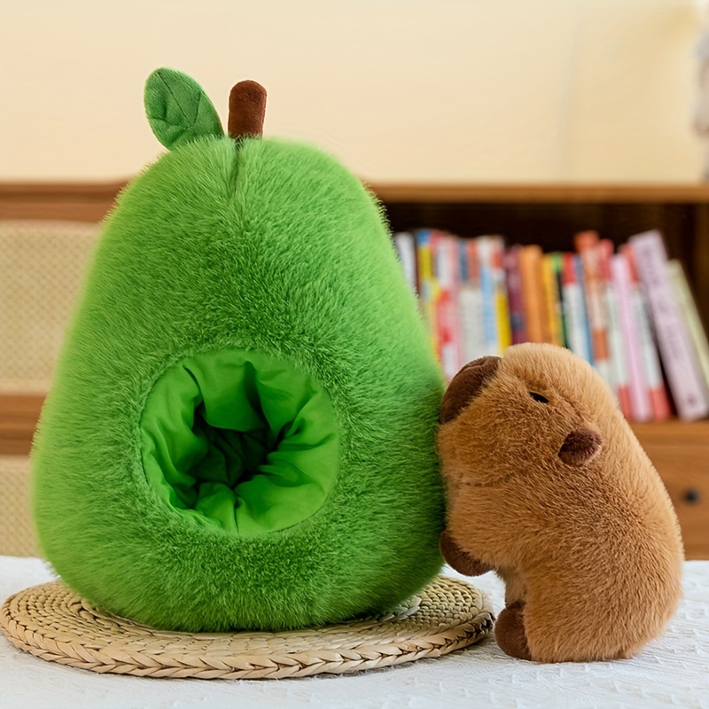 avocado shaped capybara stuffed animal soft polyester plush Temu