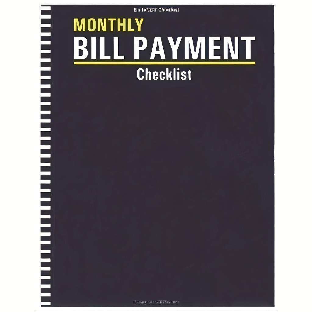 48 month bill organizer and budget planning notebook monthly financial   with expense schedule payment log and savings   durable paper version in english bill tracking notebook