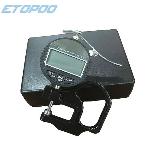 medidor de grosor digital de 0-12.7 mm con cabeza , imperial/ , herramienta de medición de grosor (sin batería)
