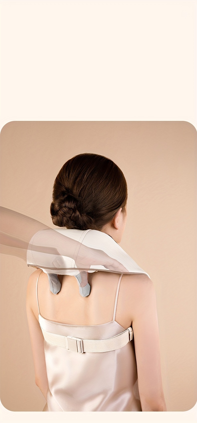 shoulder and neck massager with heat electric acupressure neck massager gift for parents elders health women men deep kneading massage like human to free your hand Product details 1