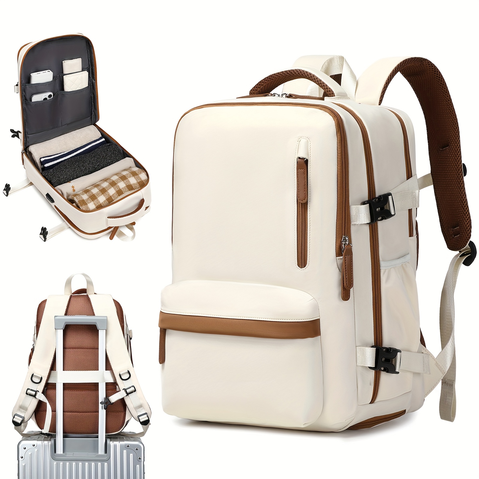 item picture a large capacity travel backpack for work suitable for business air travel with   6 inch laptop compartment designed for tablets laptops and additions
