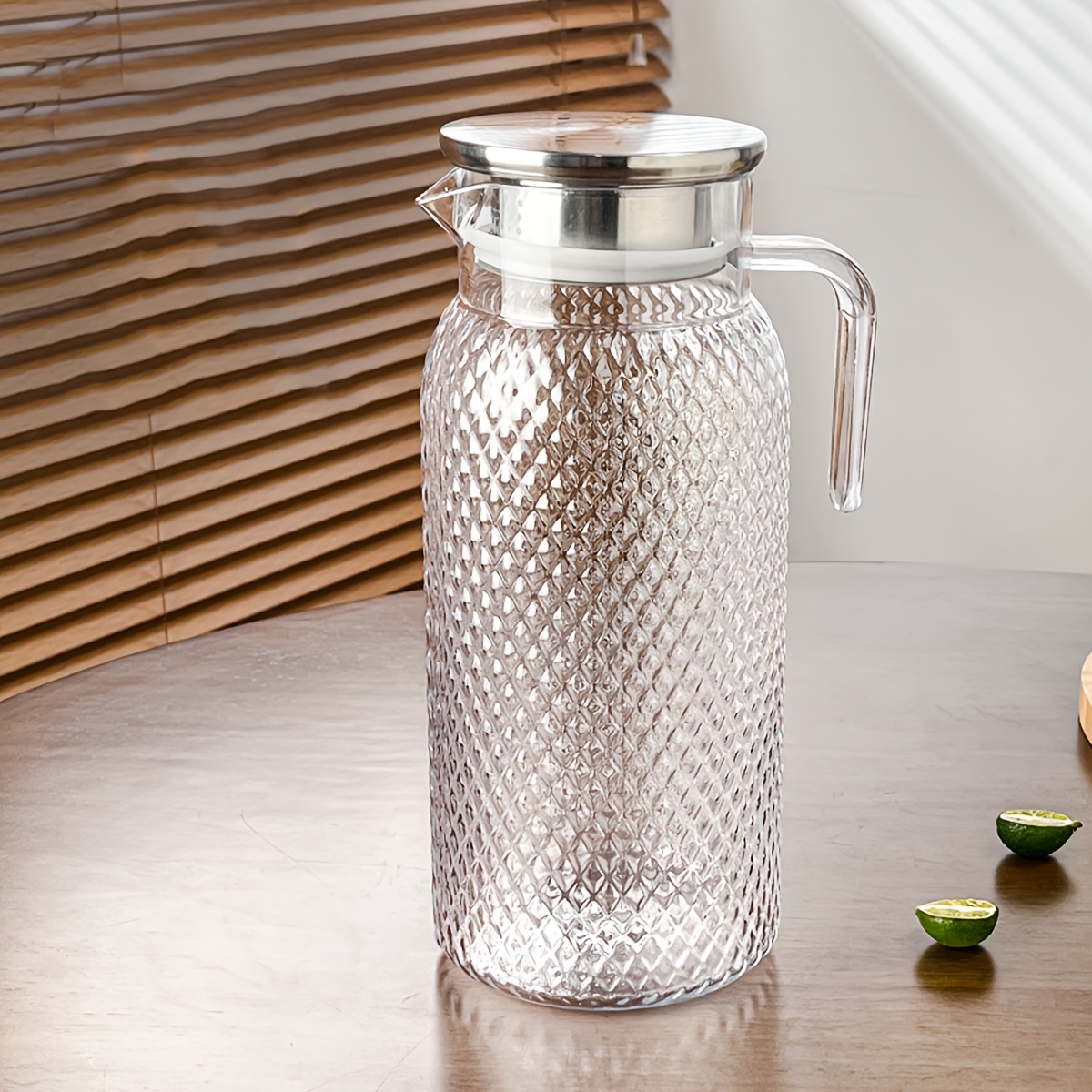 1pc Large Capacity Beverage Dispenser With Tap - Ideal For And Lemonade, Household Supplies, Beverage Dispenser|modern Beverage Container|durable Plastic