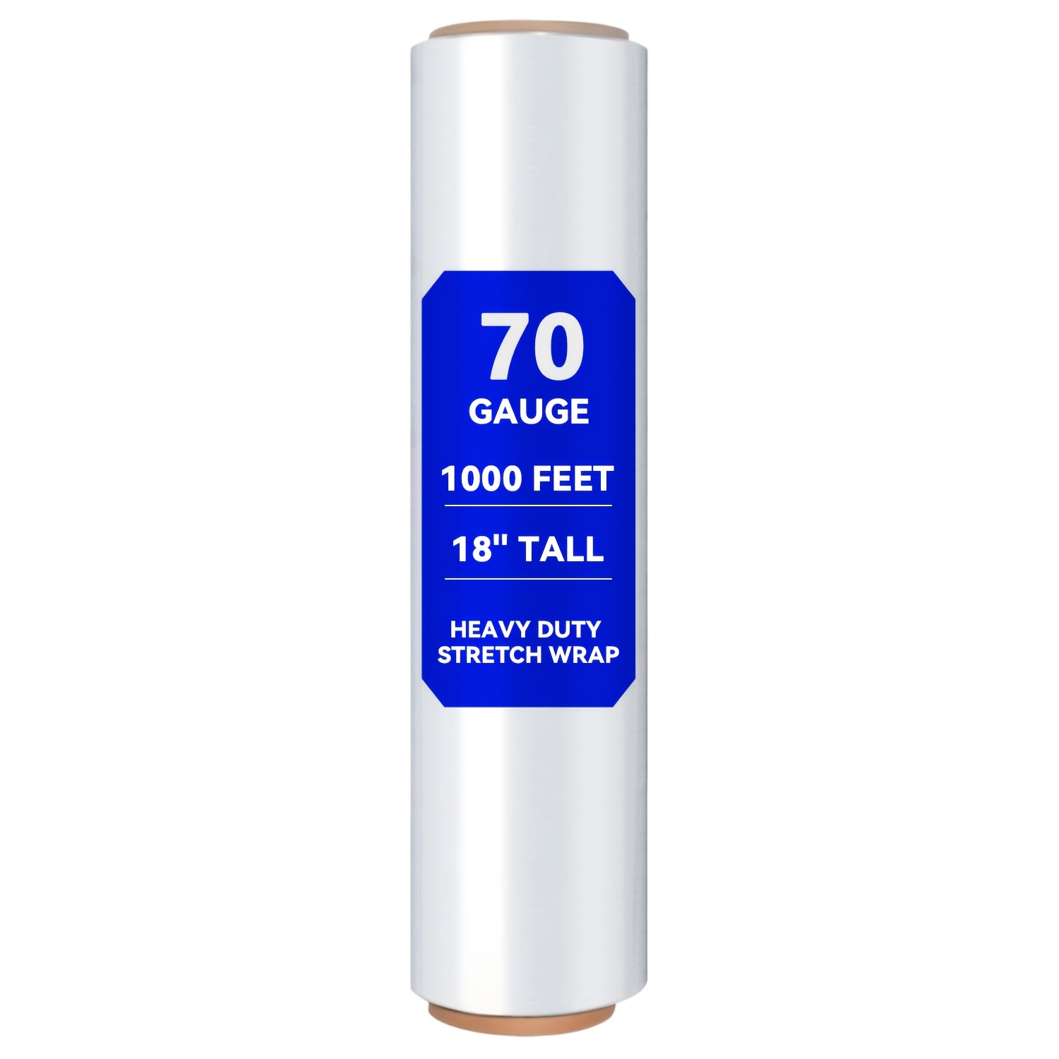 TEMU 2 Rolls/1 Roll Industrial-grade Shrink Wrap Roll, Stretch/wrapping Film, 18 Inches 1000/1500 Feet, 70g/80g, High Stretch Performance, Heavy-duty