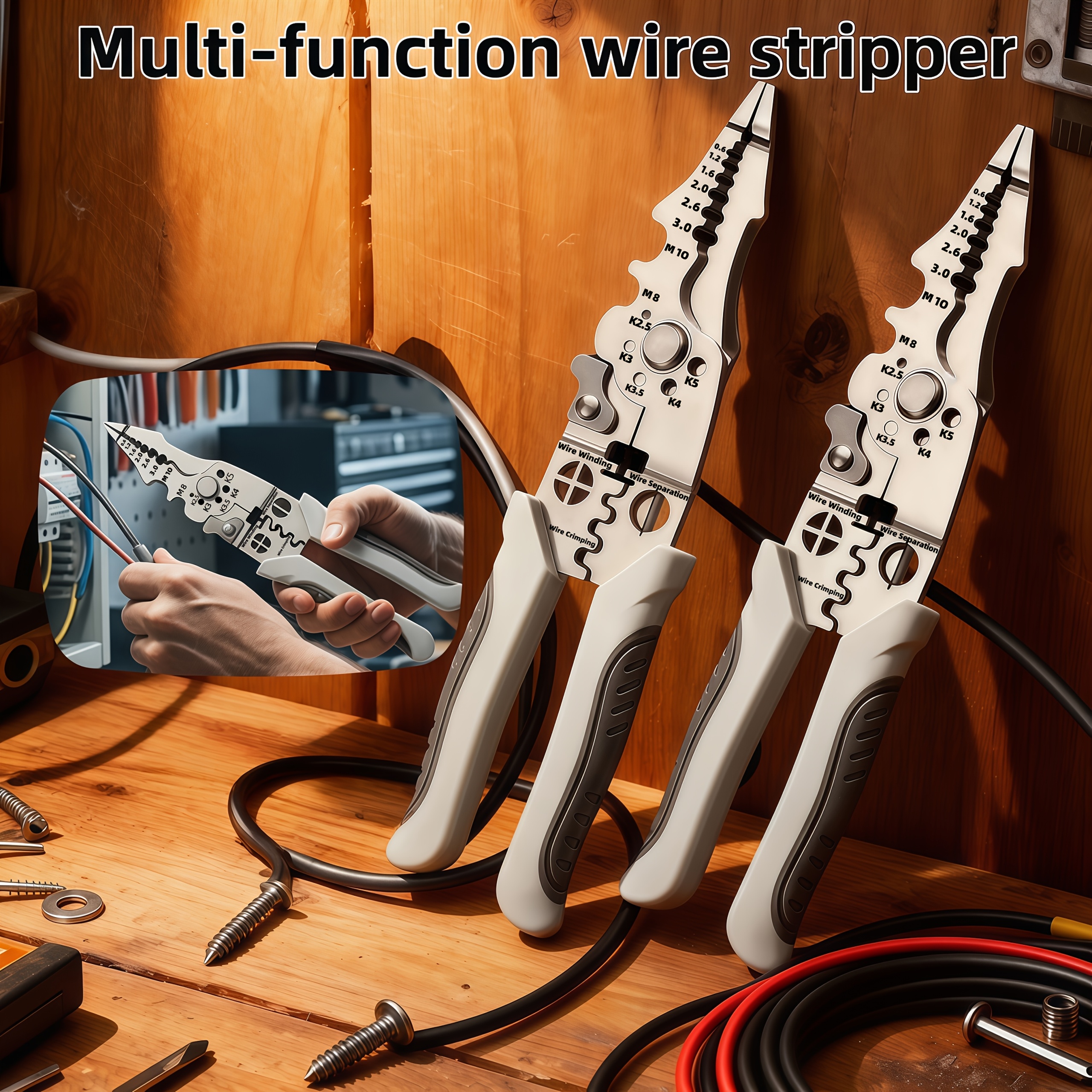 multi function   wire   for cutting crimping and stripping suitable for all electrical work essential for halloween thanksgiving and christmas compact     cutting pliers diy enthusiasts