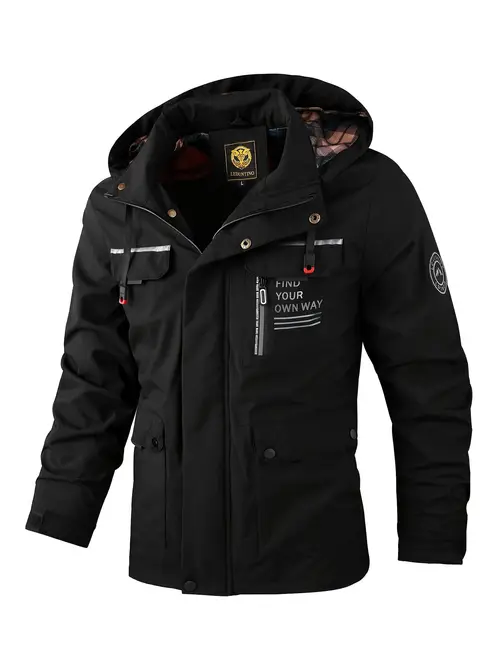 mens lightweight windproof jacket gray casual outdoor coat with detachable hood multiple pockets now or way design for windbreaker jacket