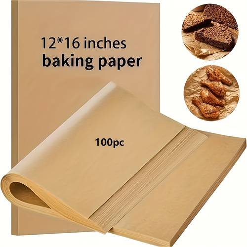 100pcs large size baking parchment paper 30 40cm disposable food paper for oven frying pan baking holiday parties