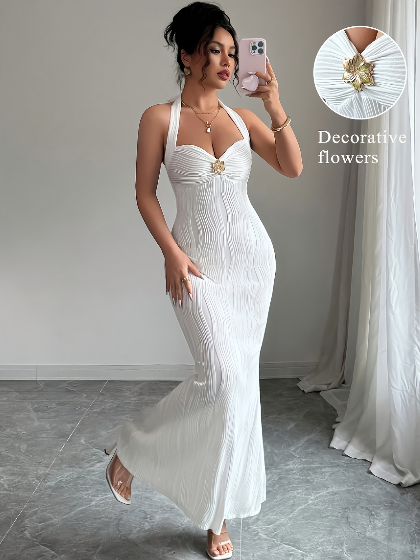 womens elegant mermaid length fish tail dress long hanging - Temu Austria