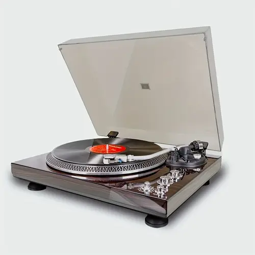 1pc vintage audio drive vinyl record player with preamplifier auto return 33 rca line output high gloss no battery required