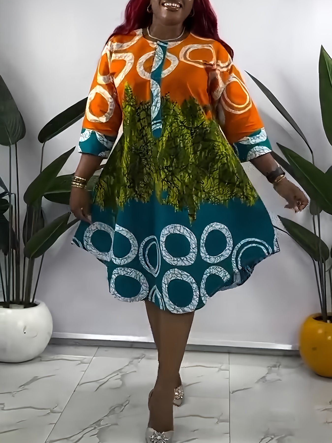 loose fitting african dresses Mud cloth (Bogolan) Dress main image 0