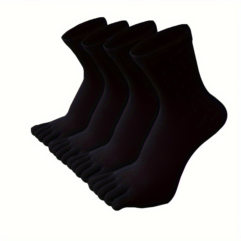 Of Cotton Socks Men's Casual Plain Five-toe Socks Simple And Comfortable Warm Socks