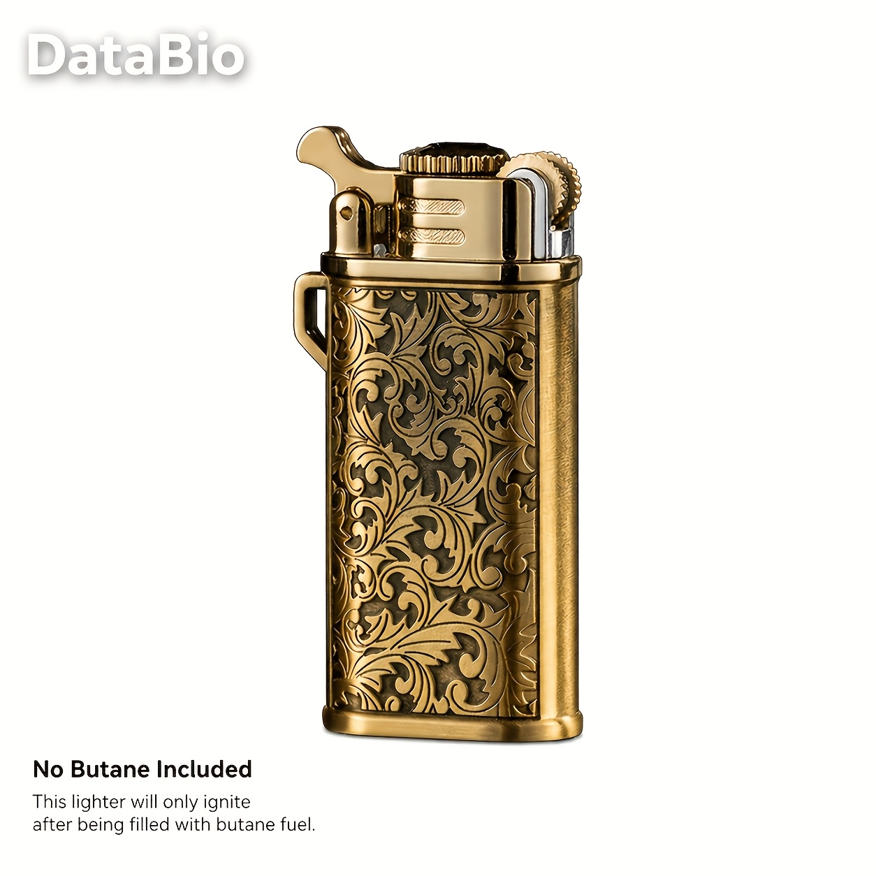 TEMU (no Butane) Butane Lighter, Inflatable Adjustable Windproof Lighter, Floral Print, , Portable Fun Personality Compact, , Portable Lighter, Men's