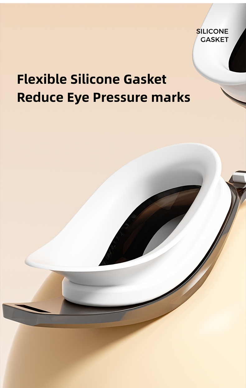 1pc of Adult Electroplated Swimming Goggles with High-definition Anti-fog and Ultra-wide-angle Vision Design