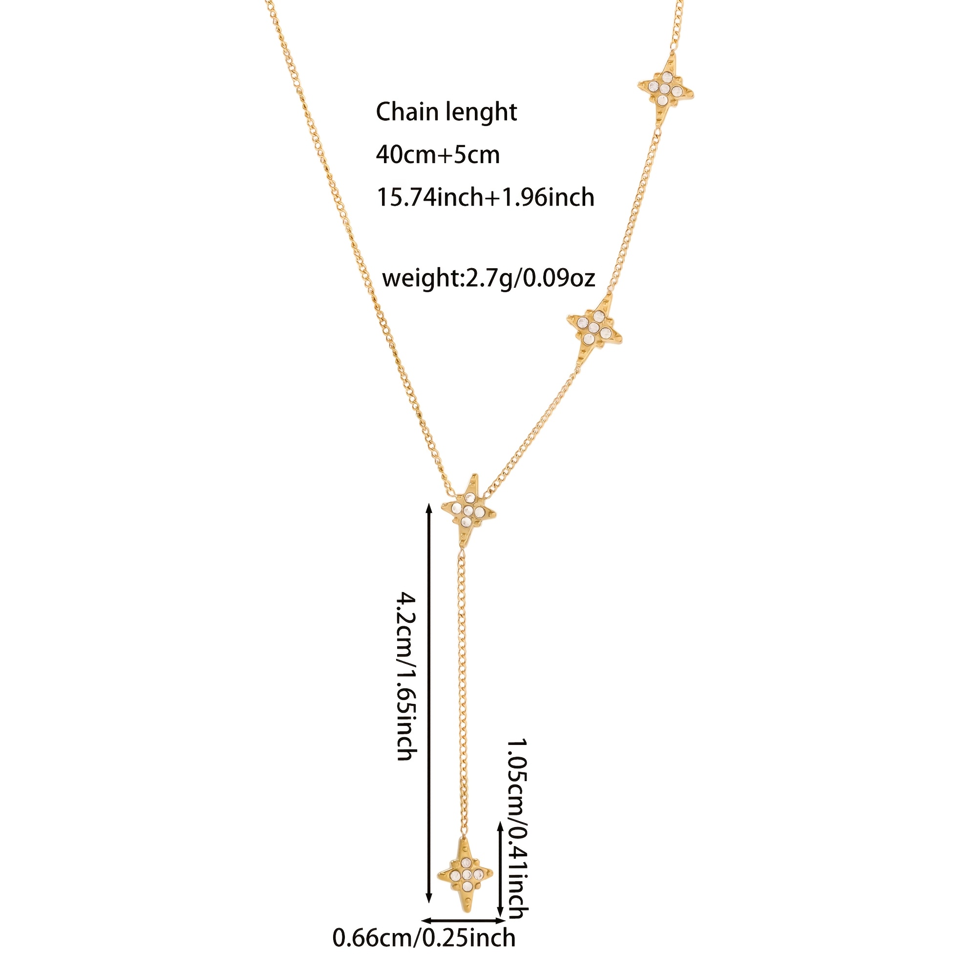 Women's Light-Luxury Octagonal Pendant Necklace, Comfortable Wear