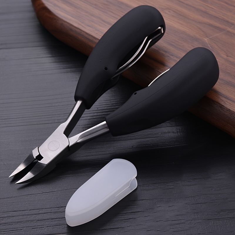 Professional Ingrown Toenail Clippers - Sharp Curved Blade for Thick Nails, Men and Women - Unscented Pedicure Tool with Nail File - Ideal Gift