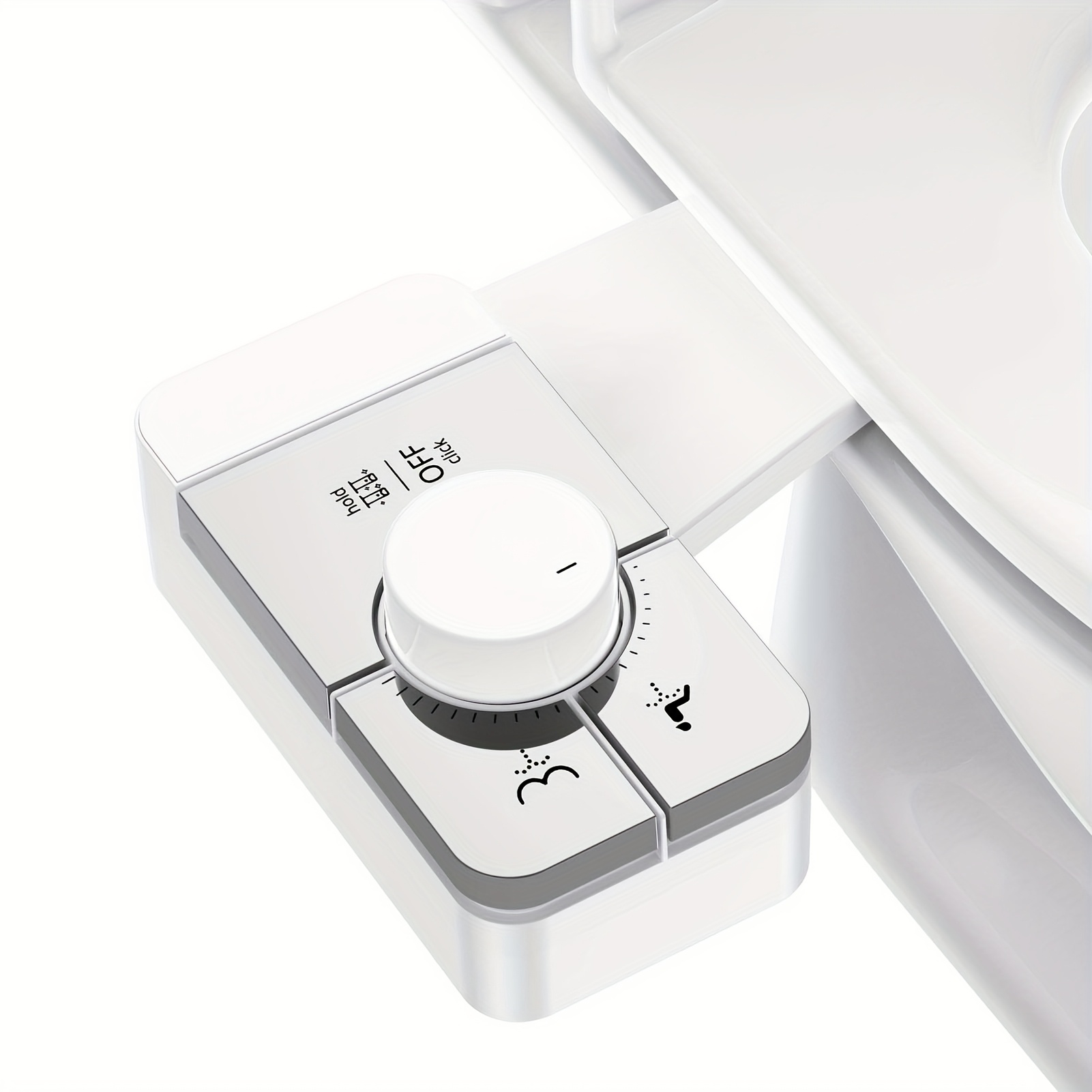 TEMU Attachement de Bidet Non-Électrique pour Toilette avec Système de Double Buse Auto-Nettoyant (Lavage Féminin & Postérieur) - Conversion de Bidet