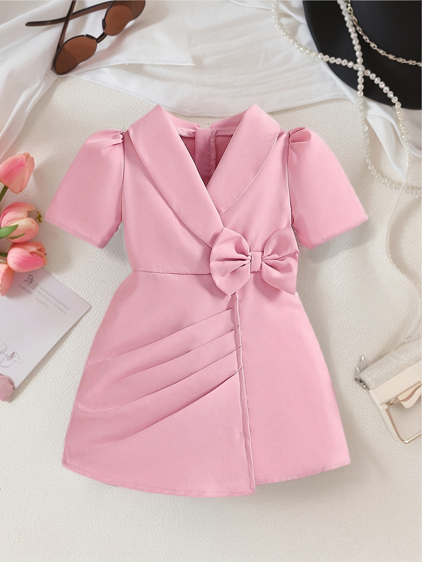 chinese dress ladies Baby girl floral cute sleeveless lace dress – Mammadova Shop main image 0