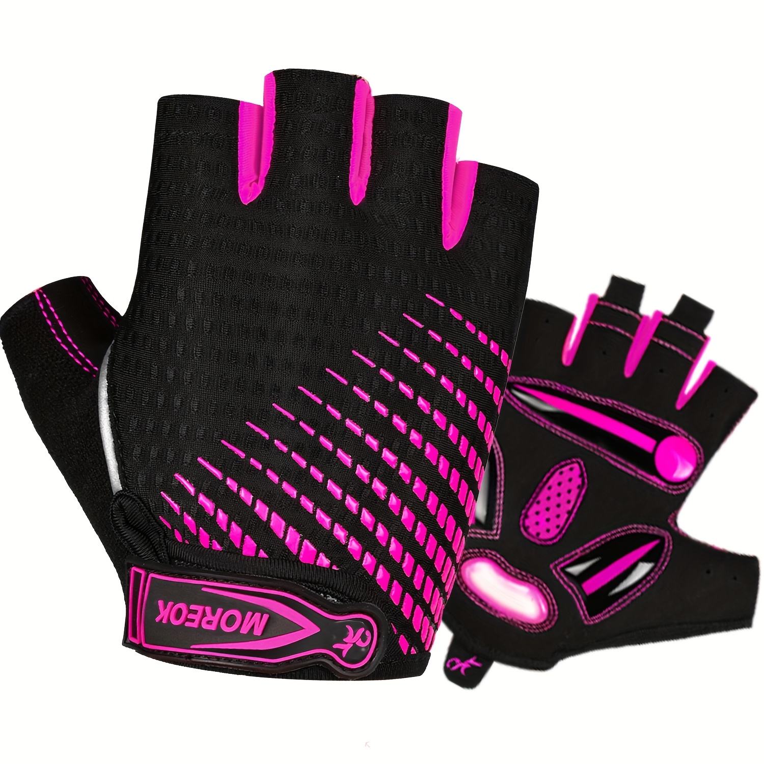 Image of Half-finger Cycling Gloves With 5mm Liquid Gel Pads, Breathable Bike Gloves Suitable For Road