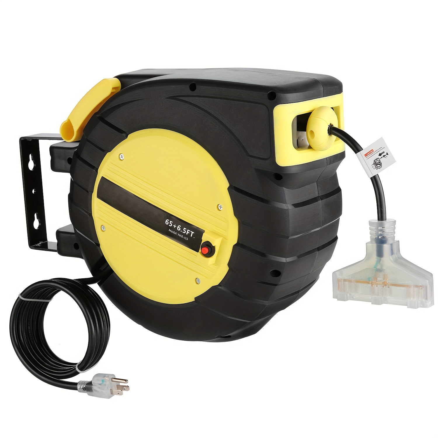 

Retractable Extension Cord Reel, Wall/ceiling Mounted Extension Cord Reel For Garage Workshop