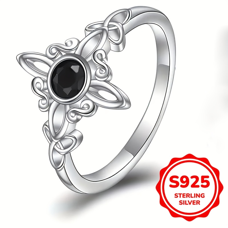 Women's S925 Sterling Silver Witch Magic Knot Ring, Gift for Friends