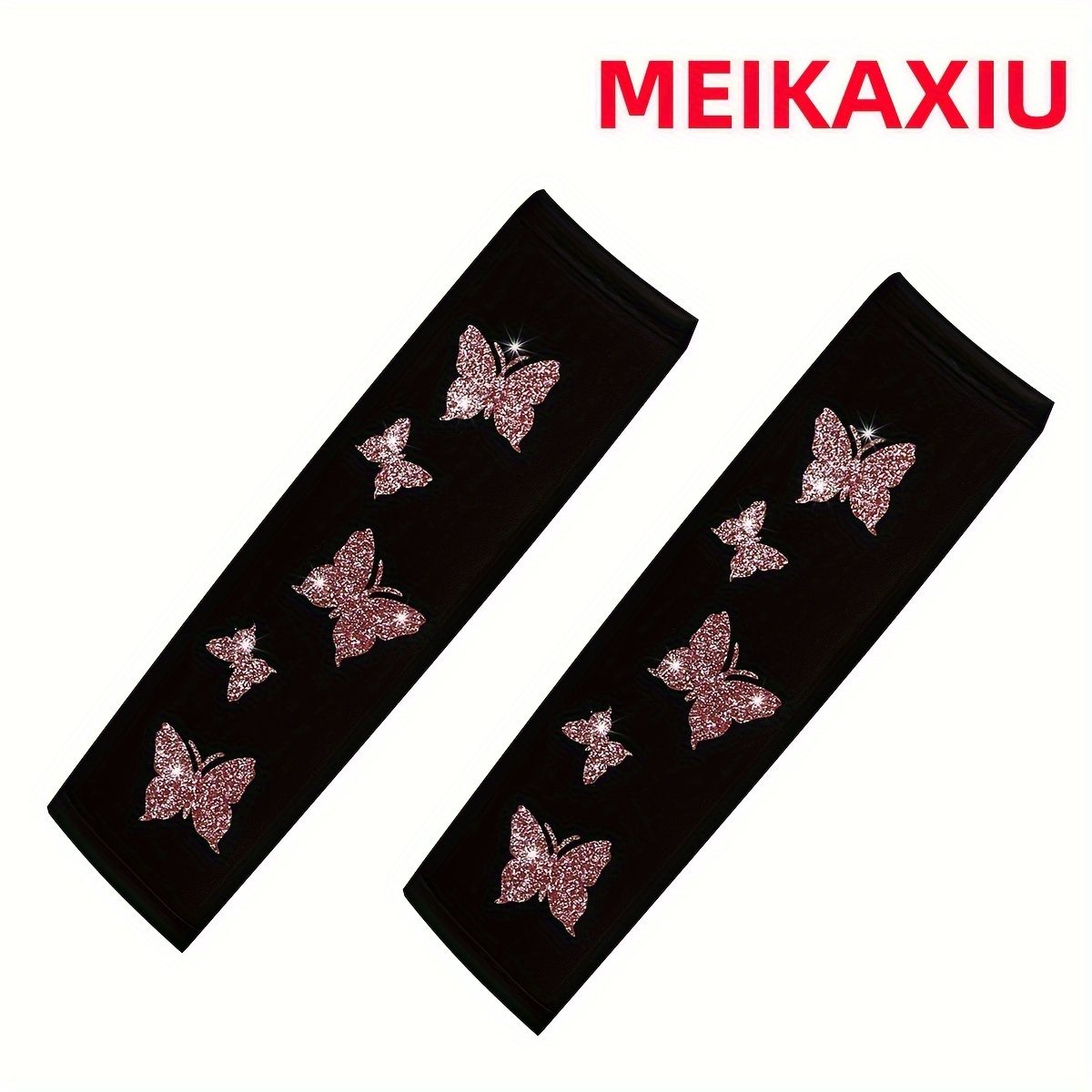 

2 Pieces Of Stylish Glitter Blingbling Car Seat Belt Shoulder Protector Car Car Article Unisex Mekaxiu