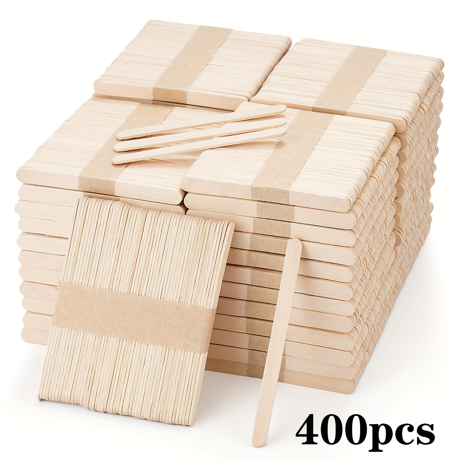 natural wood   sticks 4 5 inch craft sticks for   art projects waxing and hair removal supplies 600pcs 1200pcs 2400pcs diy craft supplies natural wooden sticks smooth texture