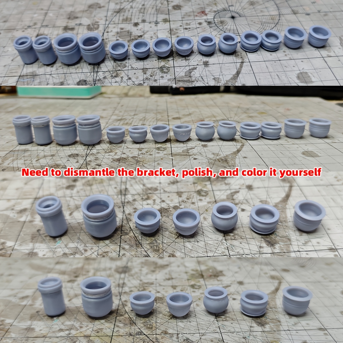 3D Printed Resin Model Kit Flowerpot