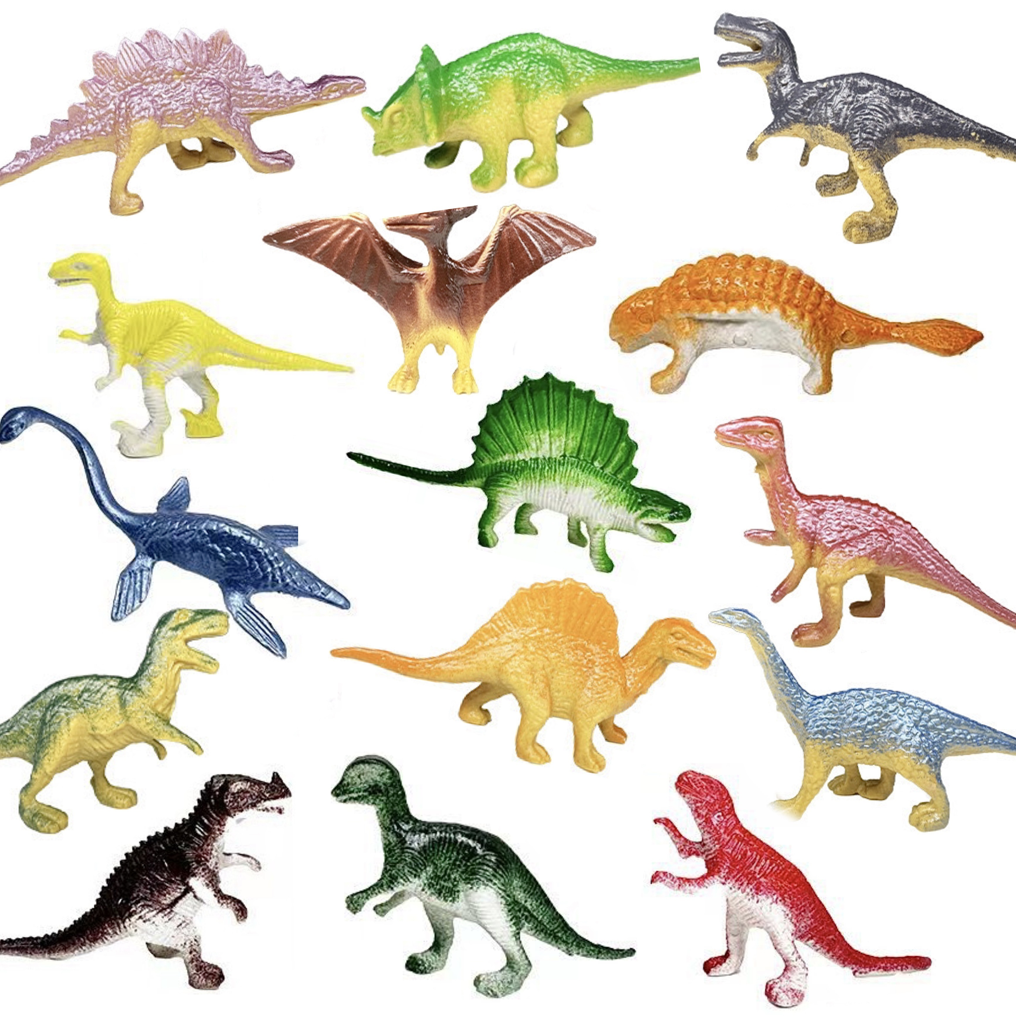 

16pcs Mini Dinosaur Simulation Toys Prehistoric Dinosaur Model Variety Multi-size Educational Plastic Model Prehistoric Animals Collection Toys, Christmas Gift, Birthday Gift, Educational Toys