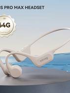 true bone conduction headphones b60s 64gb memory open wireless mp3 earplugs sports headphones suitable for running and cycling