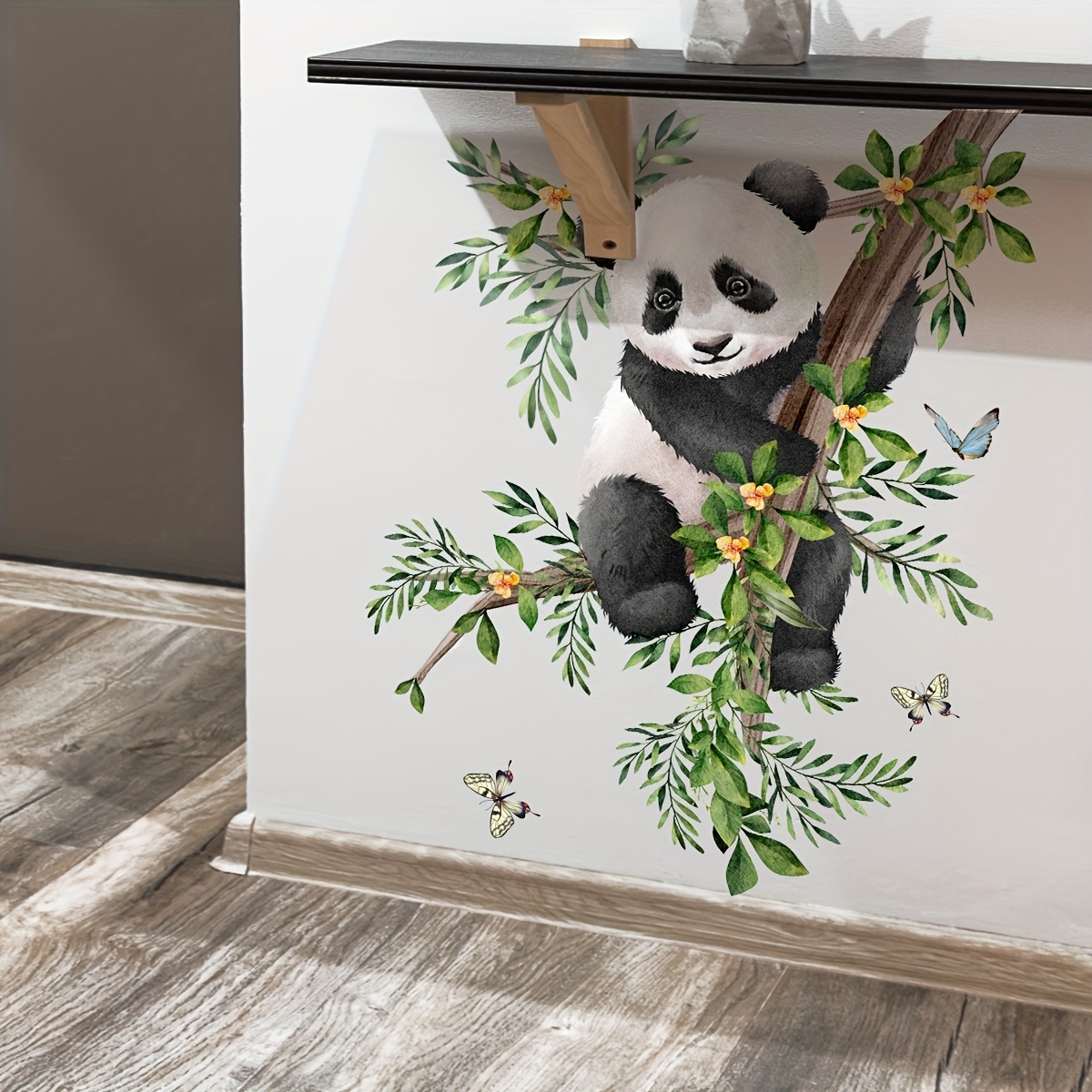 Autocollant Mural Ours Panda Géant – Décoration Vinyle Contemporaine, Fabrication US