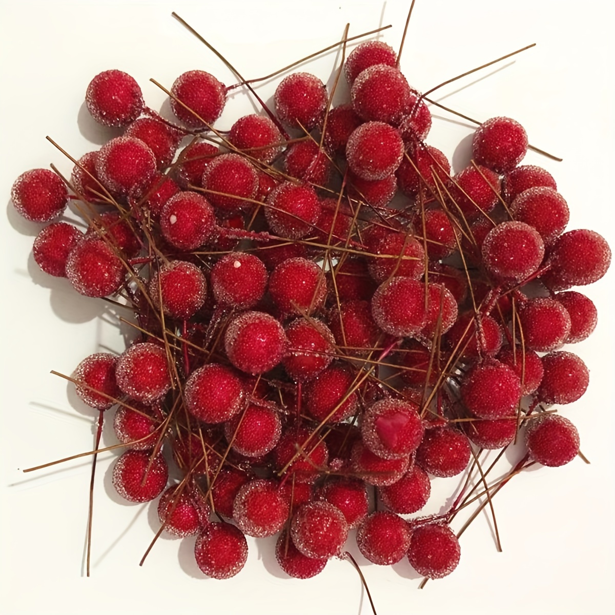 Christmas Decorations Artificial Berries Fortune Fruit Christmas Red Ball Additions Home Decorations Red Berries 30pcs