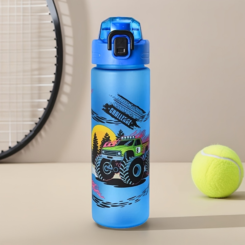 Image of 1pc 700ml/23.67oz Cute Cartoon Large-capacity Portable Water Bottle | Leak-proof And Heat-resistant, Ideal For Sports, Work, Travel, Home Use, And Festival Gifts
