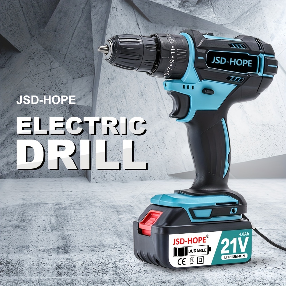 Brushless Lithium Battery Charging Drill, Household Multi-functional  Rechargeable Drill, Electric Screwdriver