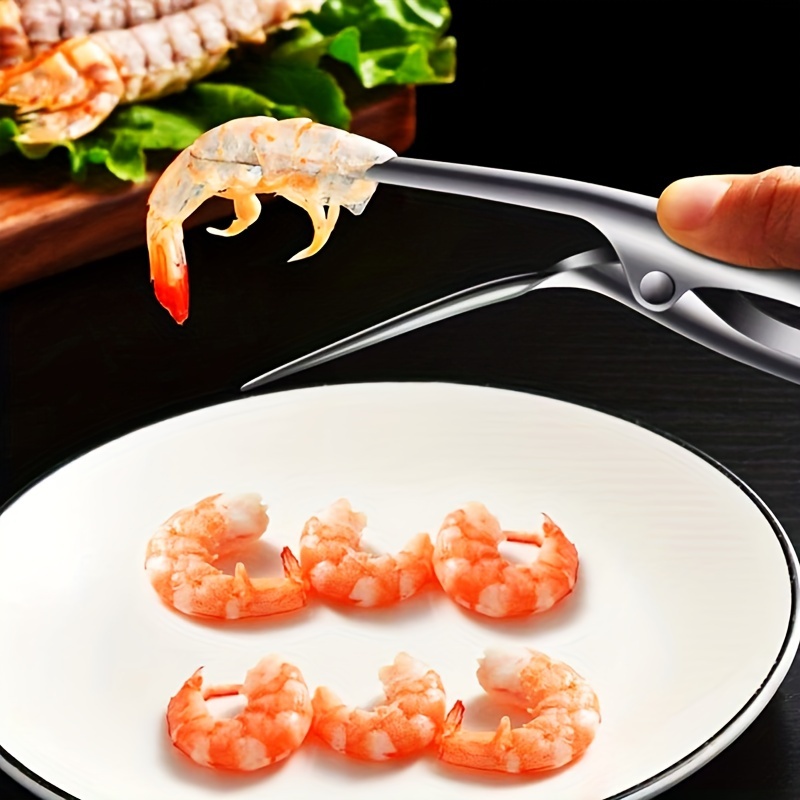 

Stainless Steel Shrimp Deveiner Tool - Ergonomic Design For Removal, Kitchen Gadget For Seafood Prep