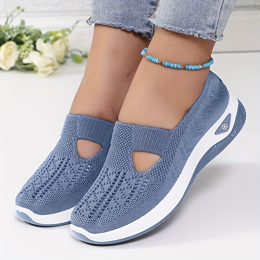 womens breathable mesh sleeve sports shoes lightweight and comfortable walking shoes pvc sole and cloth shoe pad multi color multi purpose   shoes