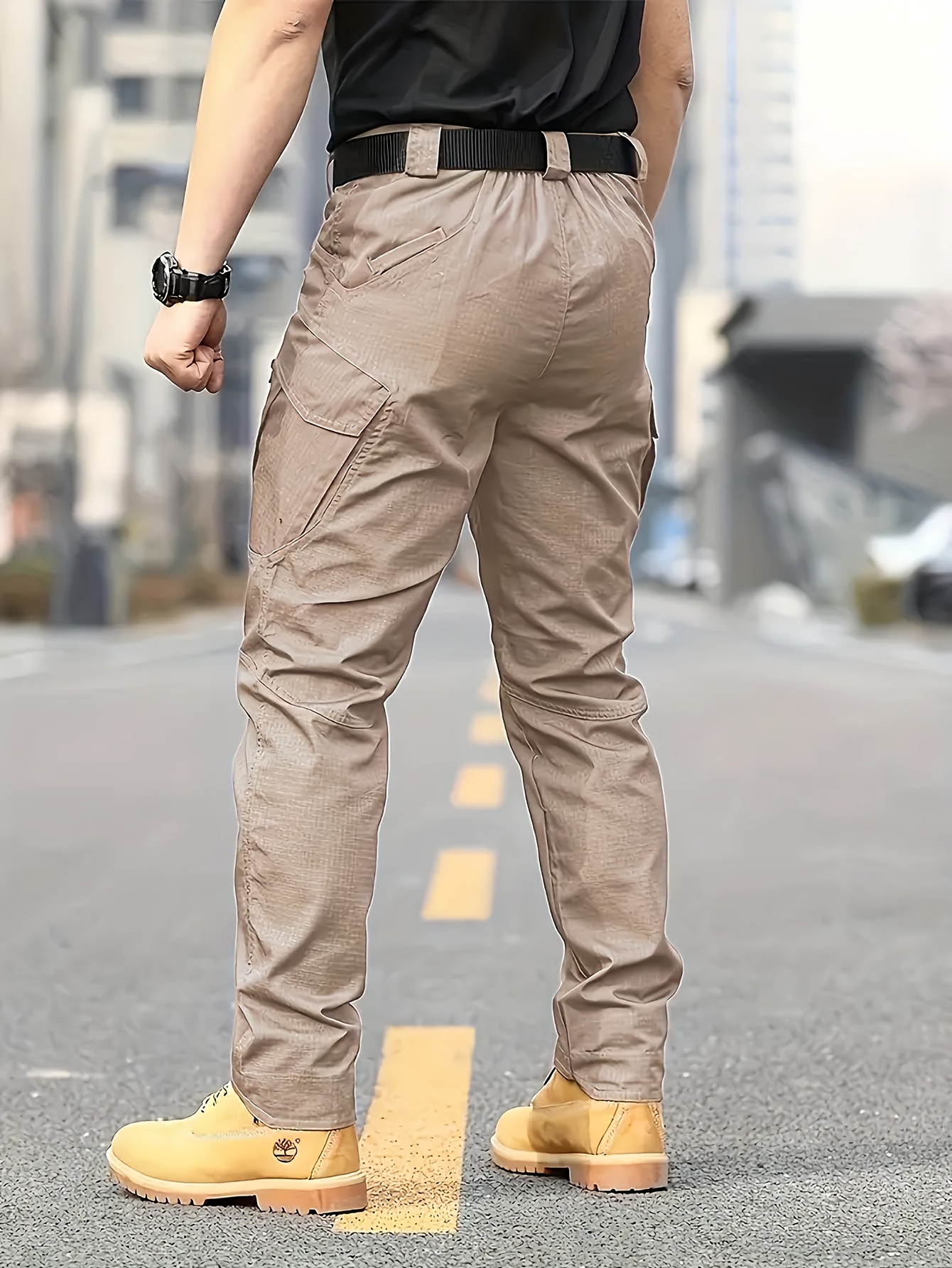 mens cargo pants multi pocket outdoor hiking mountaineering - Temu