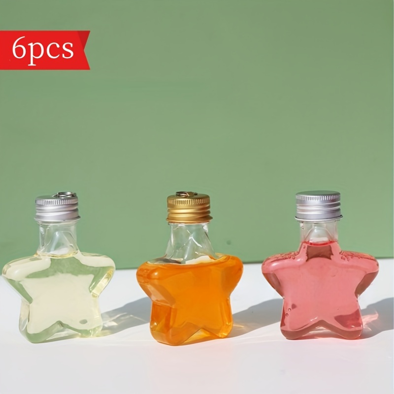 

6-pack -shaped Plastic Dispenser Bottles, 6.76 Oz Clear Unscented Hanging Ornaments For Christmas Tree And Holiday Decor