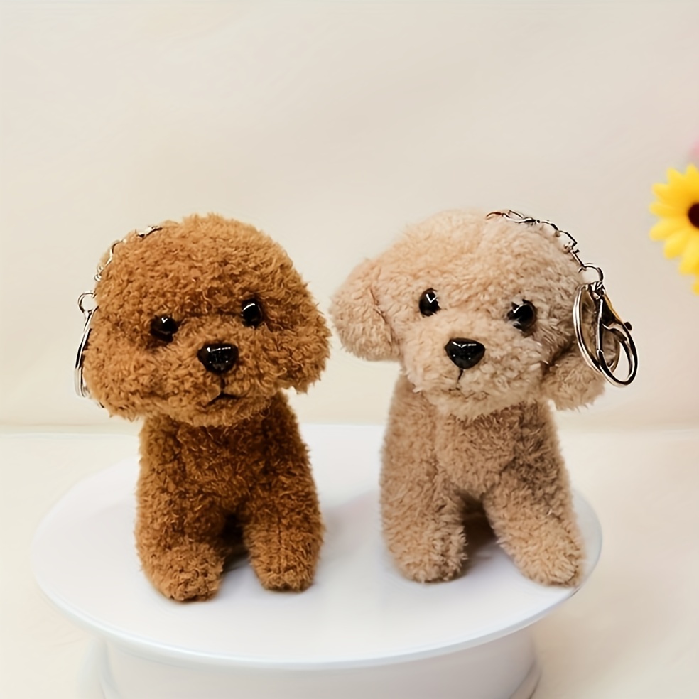 

Cute Poodle Plush Keychain, Couple Car Pendant, Perfect Gift For Friends